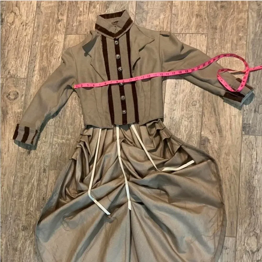 Victorian bustle bodice theater costume - Picture 2 of 13